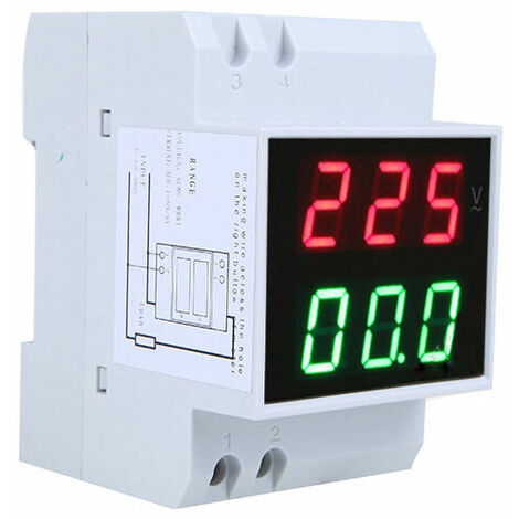 AC 80 - 300V ampèremètre numérique voltmètre avec transformateur de courant  100A, peut détecter la fréquence de