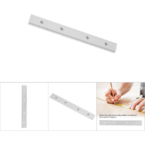Rail de guidage en aluminium 200mm avec rainure en T pour scie à onglet, outil de menuiserie (M6)