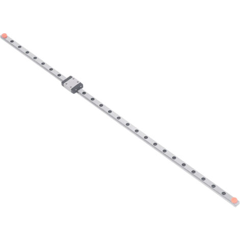 Rail de Guidage Linéaire 400mm en Acier à Roulement pour Imprimante 3D CNC