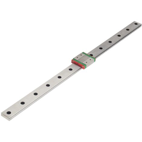 Rail de guidage linéaire, curseur d'élargissement miniature en acier inoxydable pour le transport MGW12C‑500‑1R