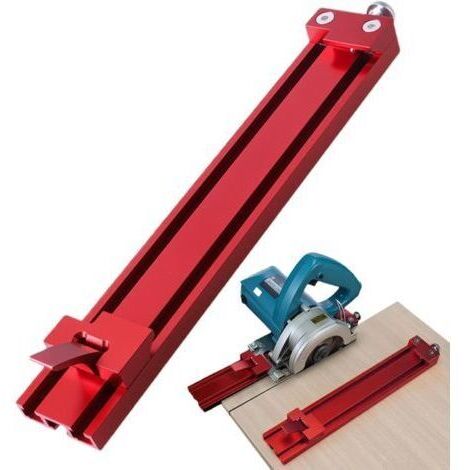 Rail de guidage pour scie circulaire, guide de précision pour la coupe du bois, outil de positionnement pour l’installation d’armoires, taille des panneaux