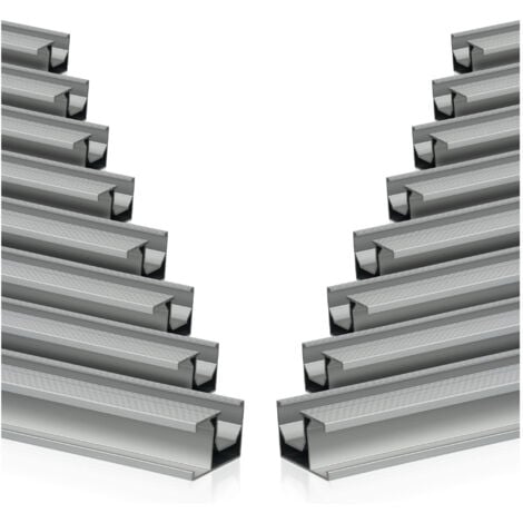 Rail de montage universel Zelsius en aluminium 150 cm pour un module solaire, rail de fixation, 16 pièces