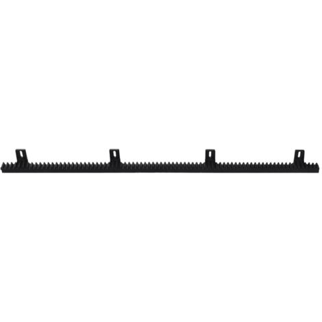 Rail de nylon de 4 piezas para abrepuertas deslizante vidaXL - Negro