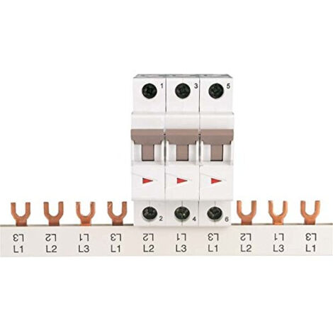 Rail de phase 3Ph+HS 16qmm étrier 1m 000271065 EATON Z-GV-16/3P+HS