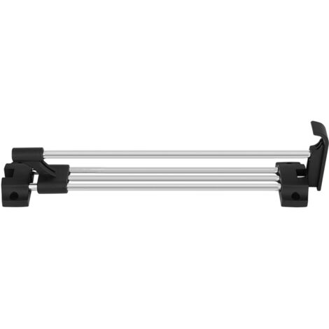 Rail de placard rétractable en chrome pour cintres et serviettes, tiroir extensible