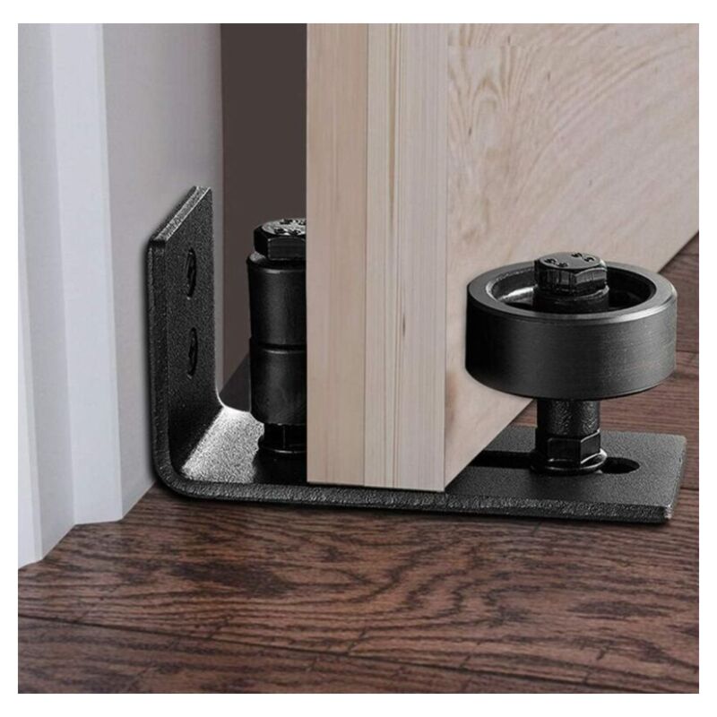 Rail de sol multifonctionnel pour porte de grange rail de sol à roulettes réglable pour portes coulissantes