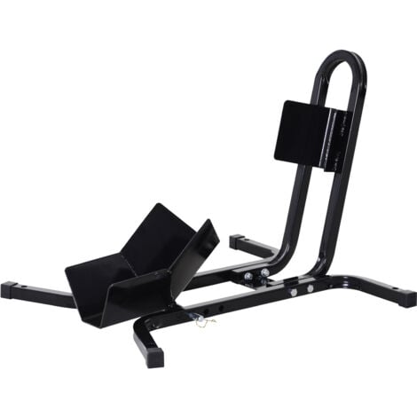 Rail de support universel pour moto - support béquille moto - bloque roue 17 à 21 pouces métal époxy noir