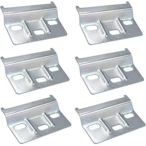 Rail de suspension Plaque de fixation Support Armoires Meubles 6 PCS Rail de suspension pour meubles 60mm Armoires de cuisine Armoires Meubles Garde-robe (Argent)