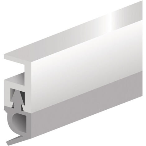 Rail d'étanchéité PTS-AR longueur 2100 mm largeur 5 mm plastique marron clair avec lèvre PVC souple ELLEN