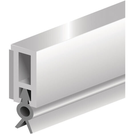 Rail d'étanchéité PTS-ZK longueur 2100 mm largeur 6 mm blanc blanc avec lèvre en PVC souple ELLEN