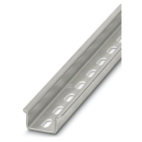 Rail DIN Phoenix Contact 1155mm x 35mm x 15mm, Perforé, Rail oméga en Acier ( Prix pour 1 )