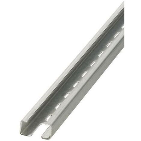 Rail DIN Phoenix Contact 2m x 30mm x 15mm, Perforé, Rail oméga en Acier ( Prix pour 1 )