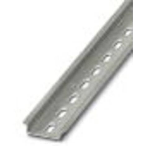 Rail DIN Phoenix Contact 2m x 35mm x 7.5mm, Perforé, Rail oméga en Acier ( Prix pour 1 )