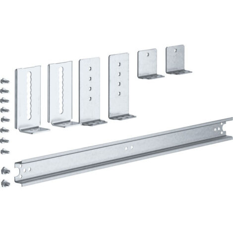 Rail DIN règlable univers 2 travées pour largeur 500mm (UZ02B3)