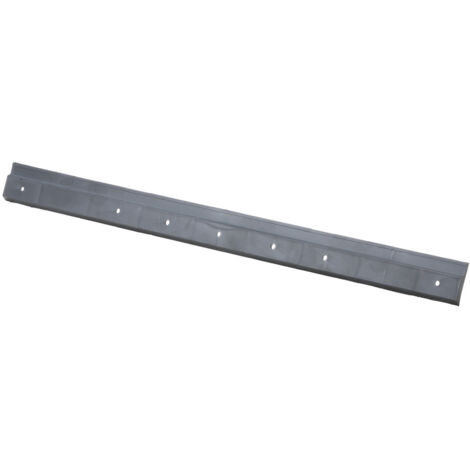 Rail en plastique pour botes d'exposition en PP noir, 500 mm