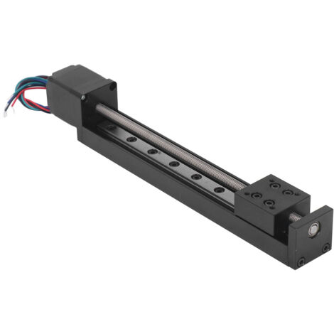 Rail Guide Linéaire 28mm, Actionneur Vis à Billes, Course 200mm pour Fraiseuse CNC DIY, Axe XYZ