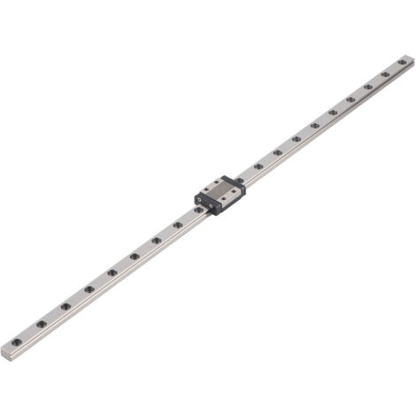Rail Guide MGN9 avec Palier Coulissant en Acier pour Équipements CNC et Automatisation, Longueur 400mm