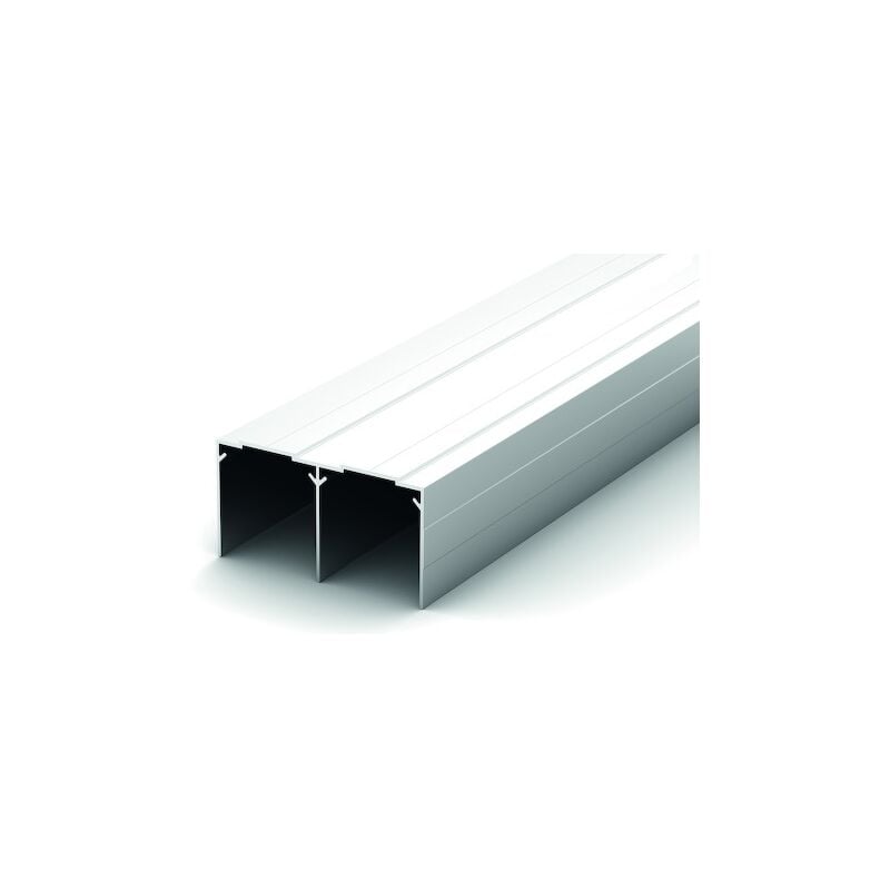 Rail haut de placard coulissant RH82/25 - 2550 mm - blanc Seed gammiste