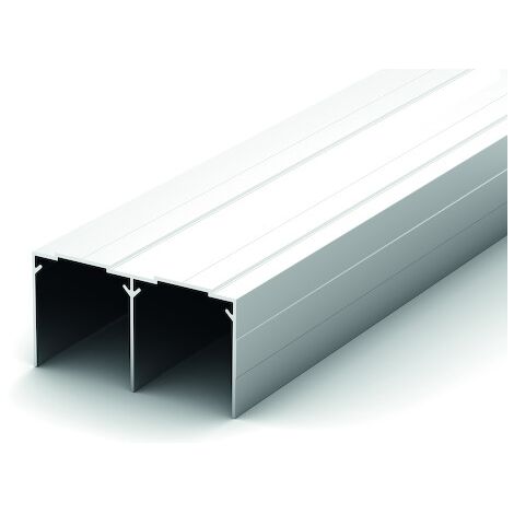 Rail haut de placard coulissant RH82/25 - 2550 mm - blanc - SEED GAMMISTE