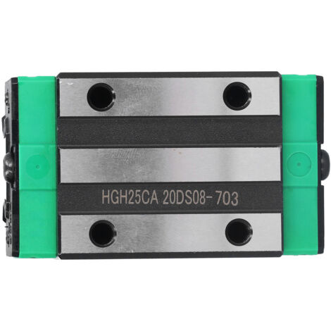 Rail linéaire HGH25CA avec palier coulissant en acier pour machines CNC, automatisation et automobiles.
