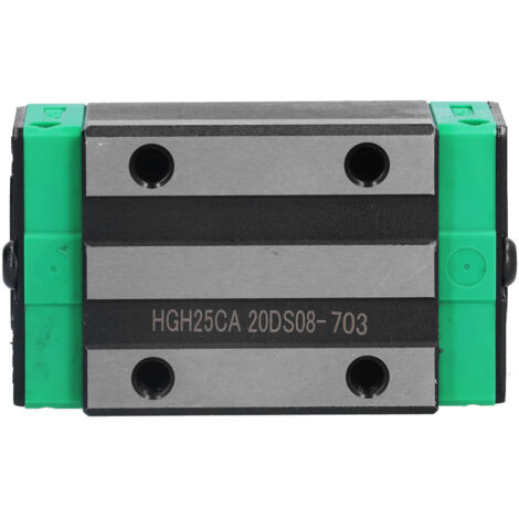 Rail linéaire HGH25CA en acier pour équipement d'automatisation, machines CNC et applications automobiles.