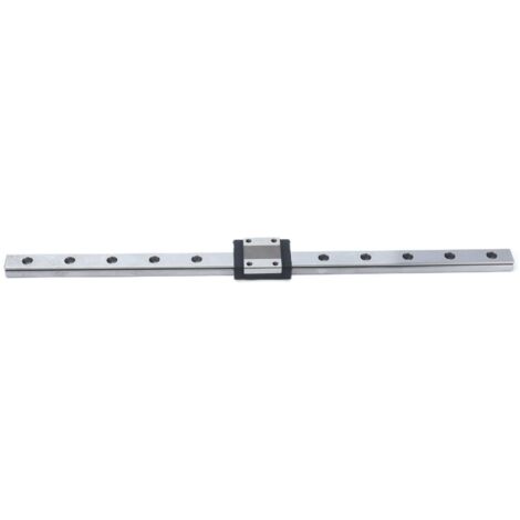 Rail linéaire MGN12 350mm pour fraiseuse CNC, guidage à billes en acier, axe de précision 12mm