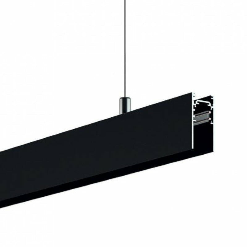Rail Magnétique en Saillie 48V 2m NOIR - SILAMP