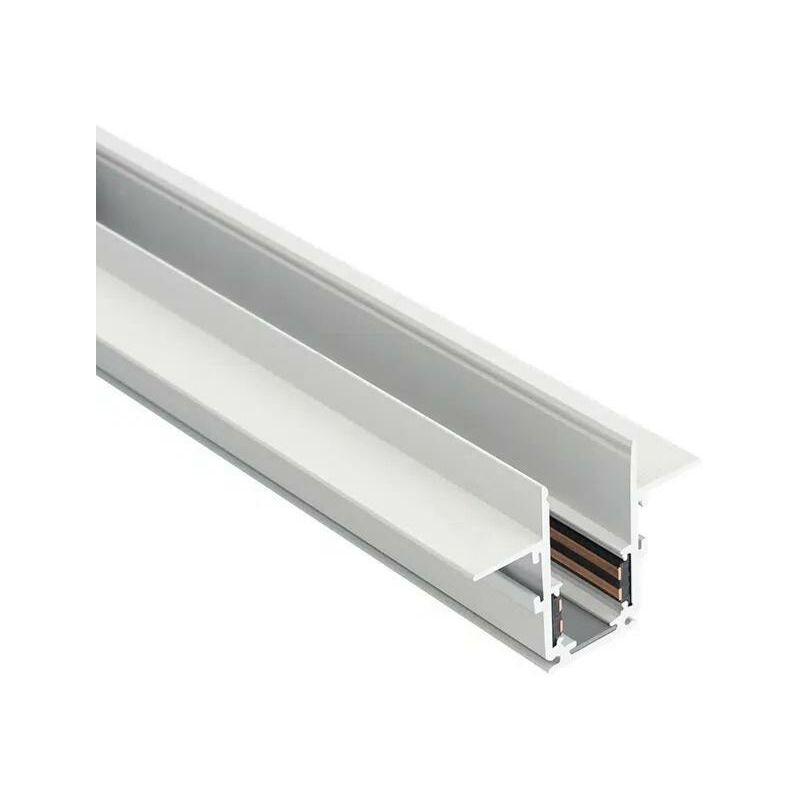 Silamp - Rail Magnétique Encastré 48V 2m blanc
