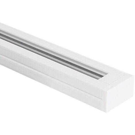 Rail Monophasé PC 2 Mètres pour Spots LED Blanc