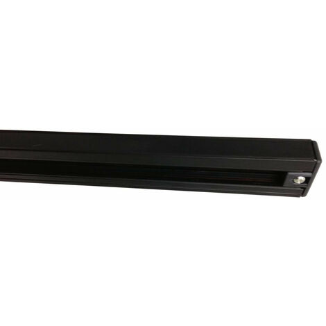 Rail Monophasé pour Spot LED - 2 m / Noir - SILUMEN