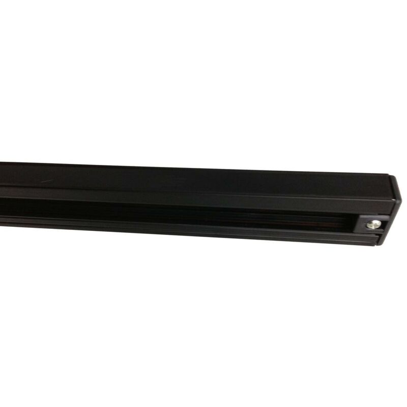 Rail Monophasé pour Spot LED 2m NOIR - SILAMP