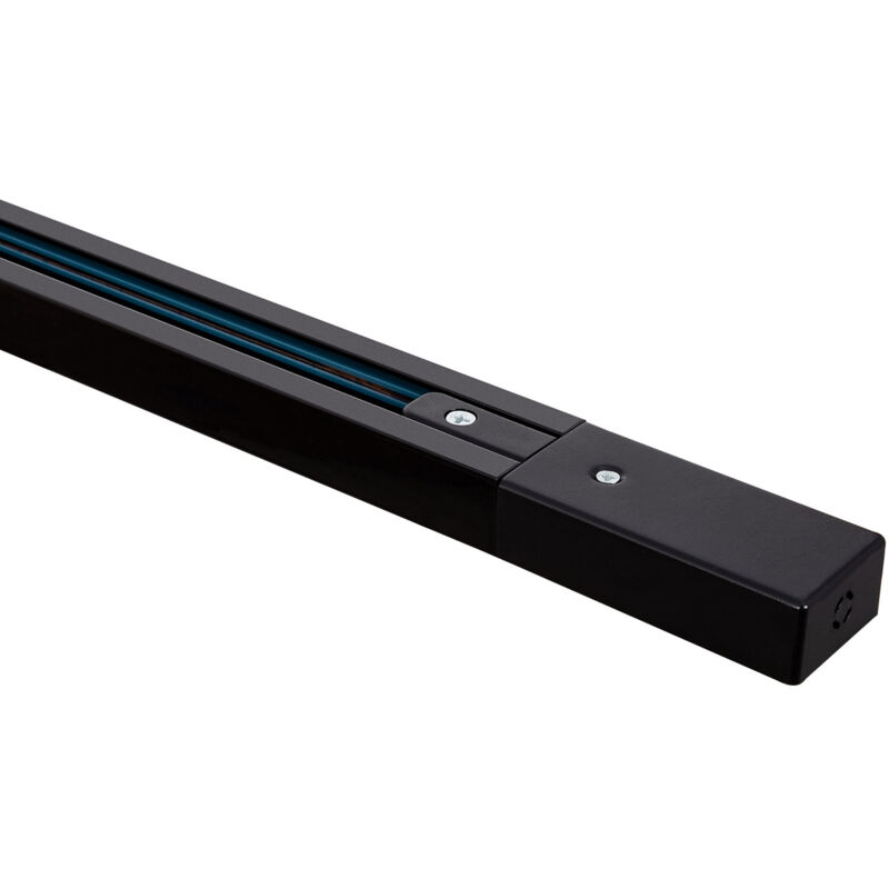 Rail Monophasé UltraPower 1 Mètre pour Spots led Noir