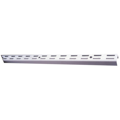 Rail mural ELFA blanc 1280 mm profil double perforé