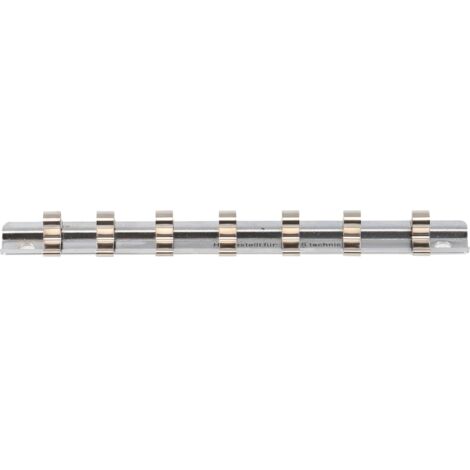 Rail para llaves de vaso con 7 clavijas  6,3 mm (1/4")