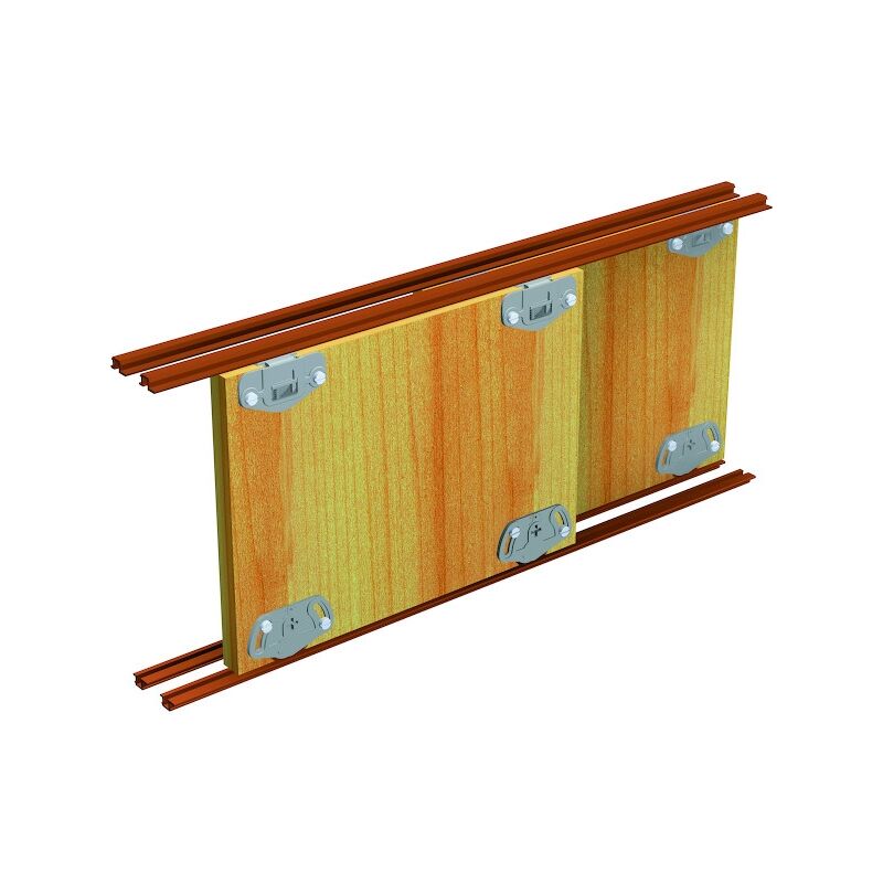 Garniture sans rail galet + guide 25 kg pour coulissant de meuble PICO25 - MANTION