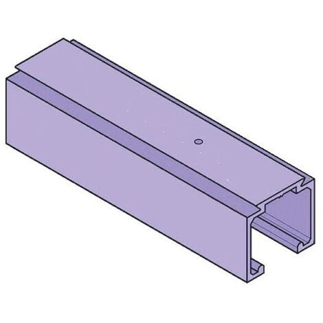 Rail pour ferrures coulissantes 0500 - longueur 2 m - en aluminium anodisé - KRONA KOBLENZ