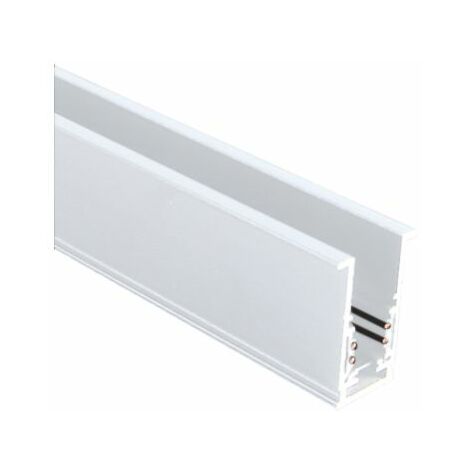 Rail pour Luminaire Magnétique Encastré 2m Blanc Sablé ZAMBELIS