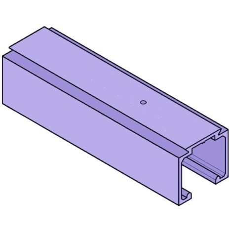 Rail pour porte suspendue charge max 120 kg 0500/13M - 300 mm - KRONA KOBLENZ