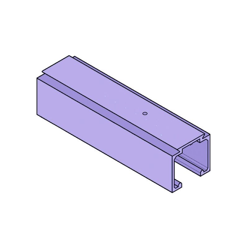 Krona Koblenz - Rail pour porte suspendue charge max 40 kg 0400/1 - 4000 mm
