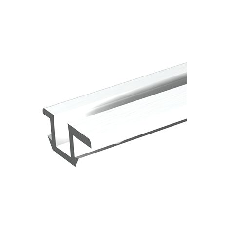 Rail PVC rainuré 25 MANTION - Longueur 3 m - blanc - 25/300B