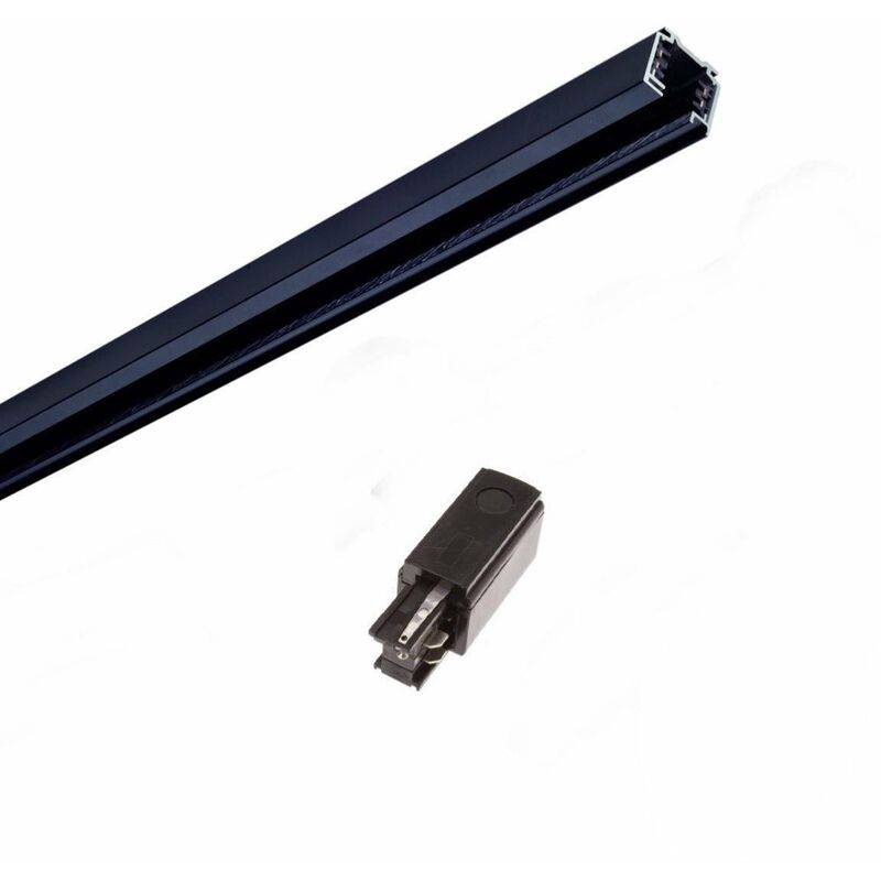 Silamp - Rail Triphasé pour Spot led 2m noir