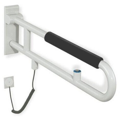 Rail support articulé version SERIE 801 Bouton de chasse avec mousse 700mm bleu acier