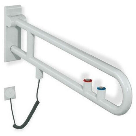 Rail support articulé version SERIE 801 bouton de chasse / fonction rouge 700mm bleu aqua