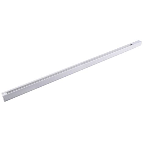 Rail triphasé 1 m blanc pour spots plafond Polux 327888