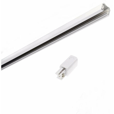 Rail Triphasé pour Spot LED 1m BLANC - Blanc - SILAMP - Blanc