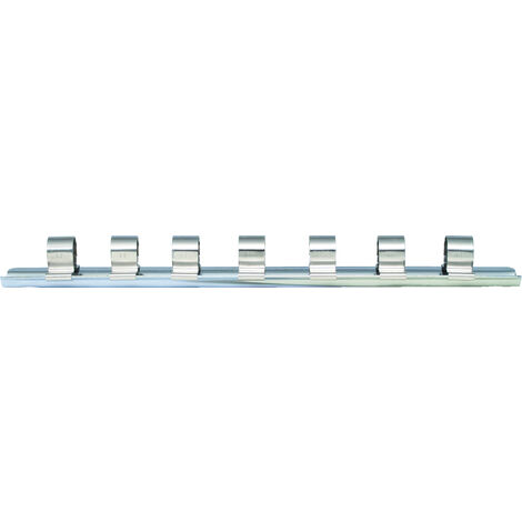 Rail vide pour 7 douilles 1/2"