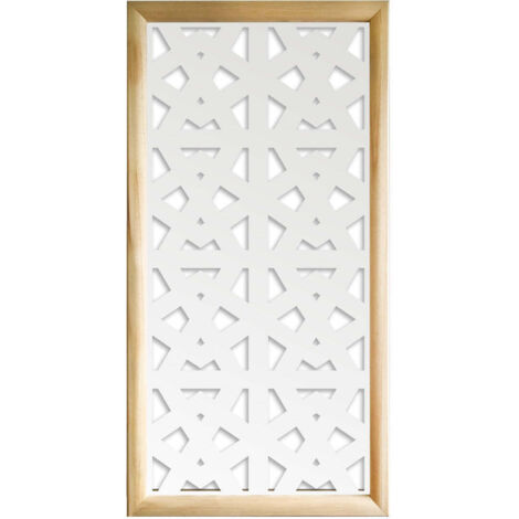 RAILING - Moduli Decorativi in Legno e PVC - Misura: 47x94 cm - Colore: bianco