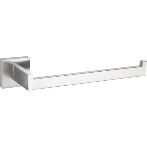 Rails à vis en acier inoxydable porte serviettes salle de bain nickel brossé