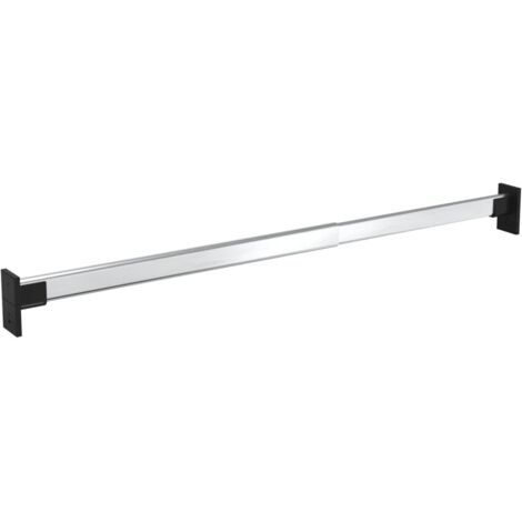 Rails de garde-robe télescopiques 2 pcs Argenté 58-100 cm CFW621249