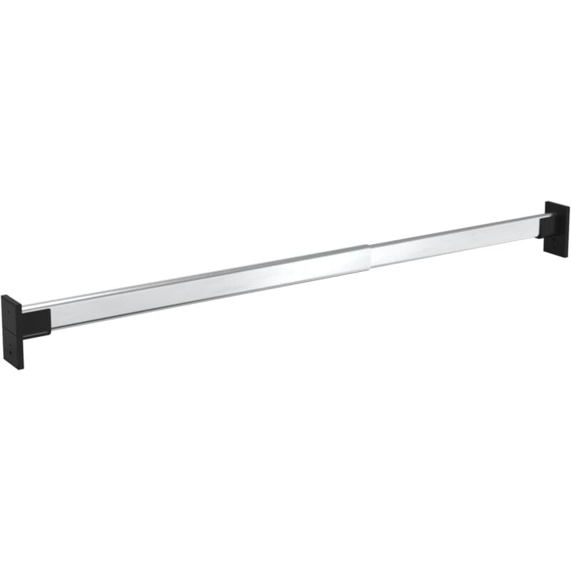 Vidaxl - Rails de garde-robe télescopiques 2 pcs Argenté 58-100 cm